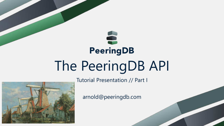 the peeringdb api