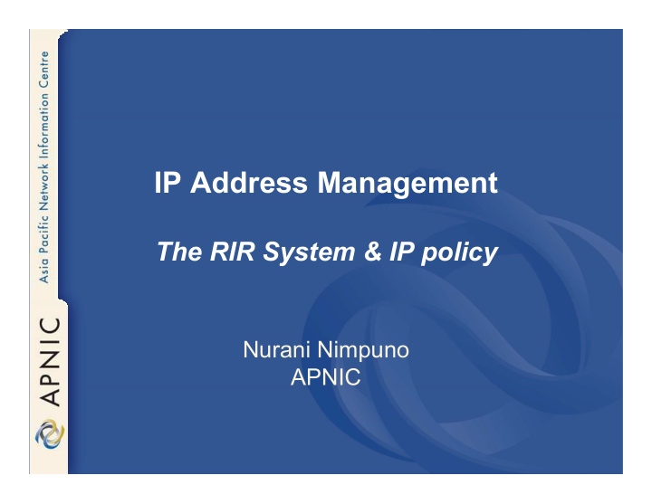 ip address management