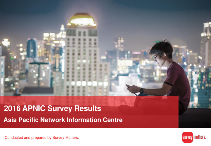 2016 apnic survey results