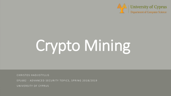 crypto mining