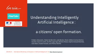 a citizens' open formation.  Frderic Alexandre,  Robert de Barretin, Jade Becker, Marie-Hlne