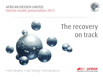 on track  Page 1  Presentation Outline  &gt;  Performance Summary  &gt;  Performance Drivers