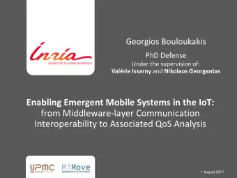 from Middleware-layer Communication  Interoperability to Associated QoS Analysis  1 August 2017