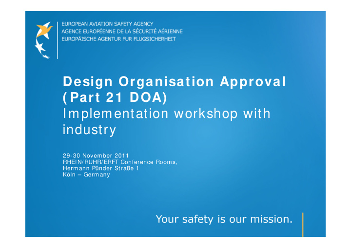 design organisation approval part 2 1 doa implementation