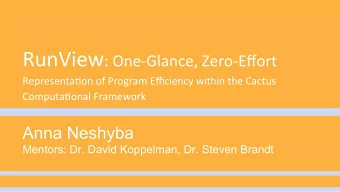 The Scenario:  Consider this situation: a physicist is developing new  simulation models.