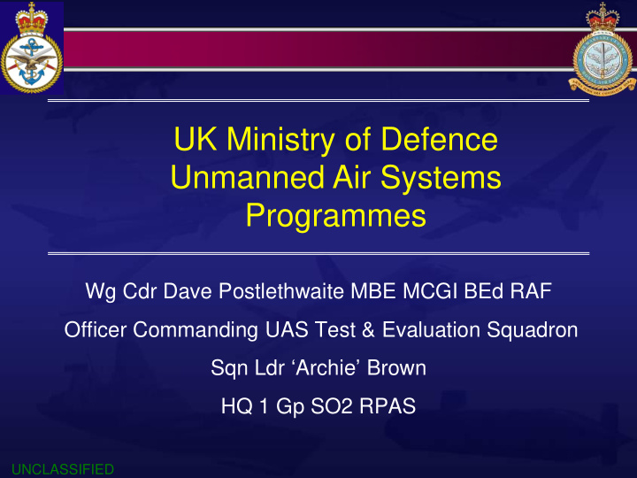 unmanned air systems