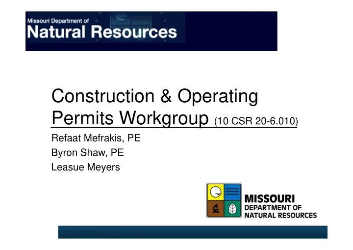 construction operating