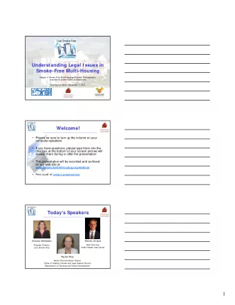 1  Live Smoke Free    Program of the Association for NonsmokersMinnesota   Working on