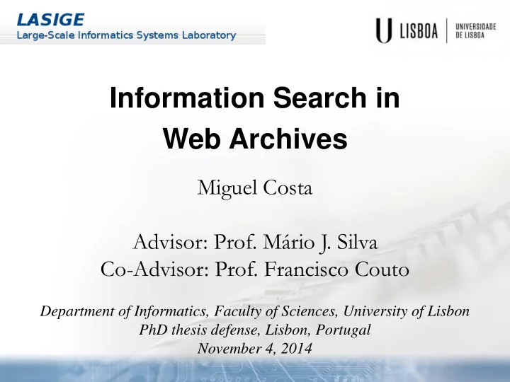 web archives