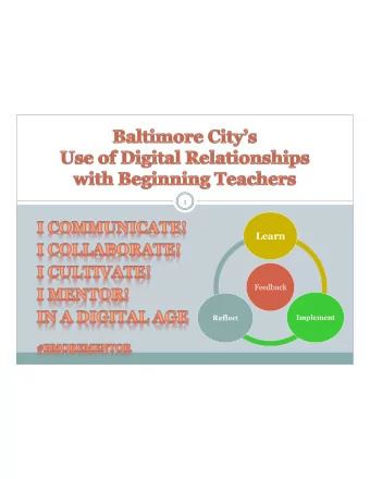 Learn  Feedback Reflec t  Implement  Office of Teacher Support &amp; Development  2  Shanna