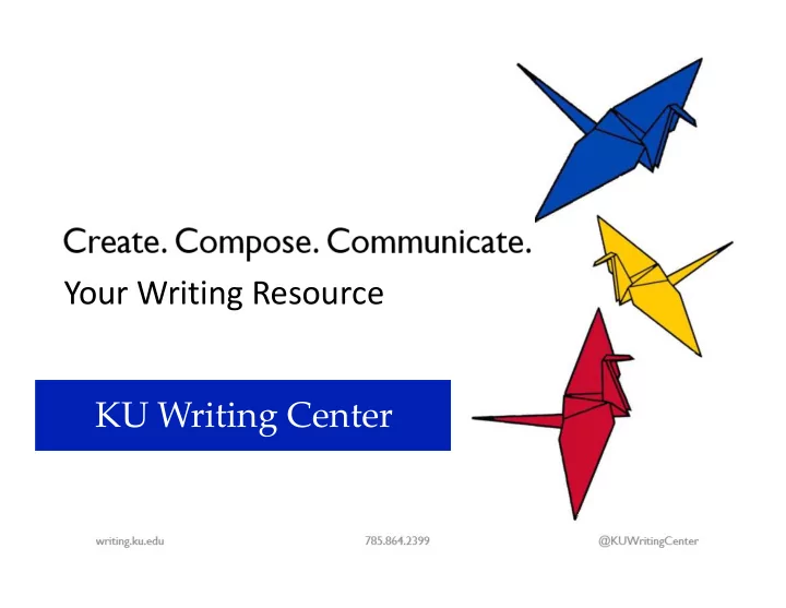 your writing resource ku writing center mla 8 th edition