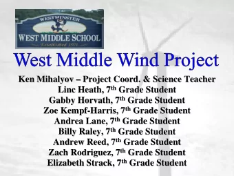 Ken Mihalyov  Mihalyov    Project  Project Coord  Coord. &amp; Science Teacher  . &amp;