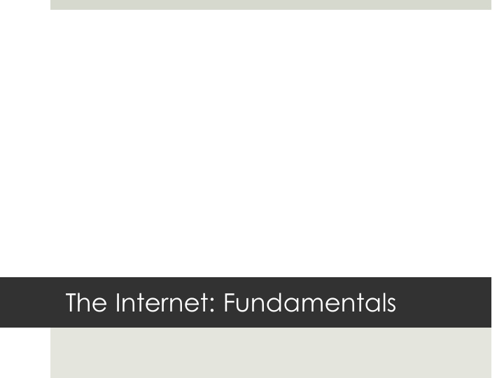 the internet fundamentals announcements