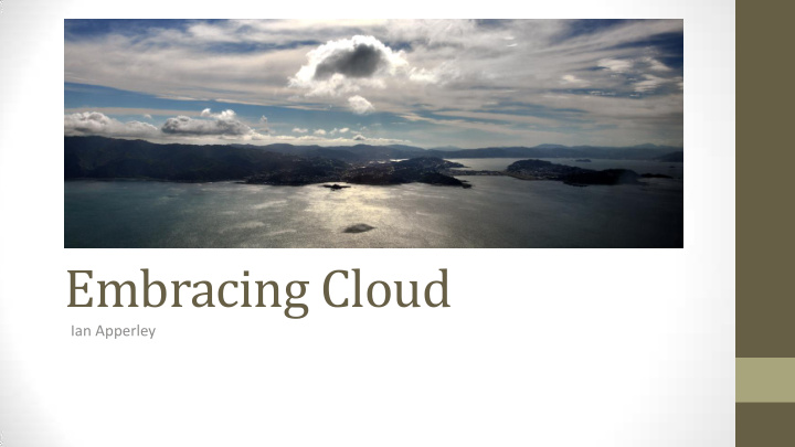 embracing cloud