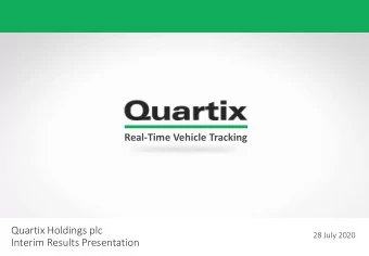 Quartix Holdings plc  28 July 2020  Interim Results Presentation  Highlights  NEW SUBSCRIPTIONS 1