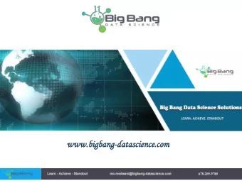 ww  www.  w.big  bigbang  bang-datasc  atascience.com  ience.com  Agenda  BBDS Team  Data Science