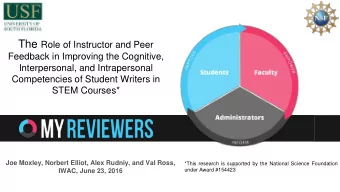 1. Demonstrate ways the assessment community can use big data, real-time  assessment tools to