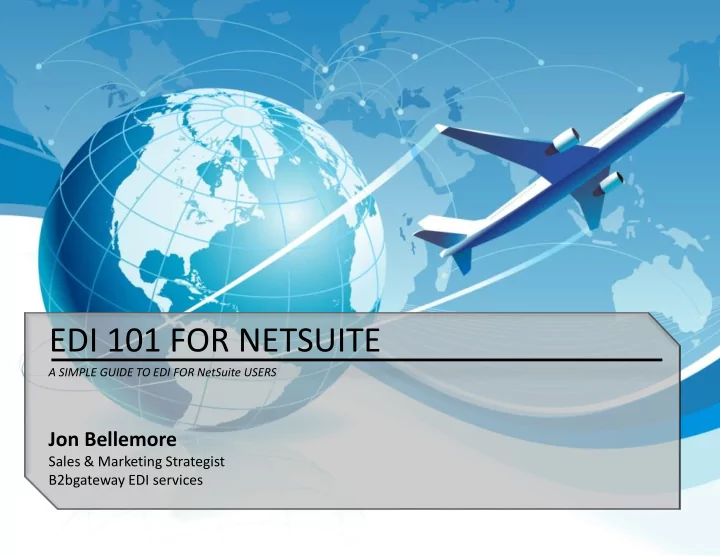edi 101 for netsuite