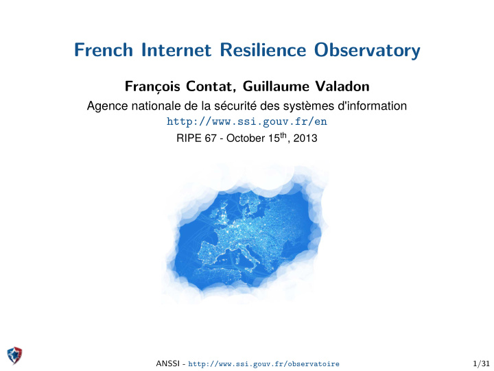 french internet resilience observatory