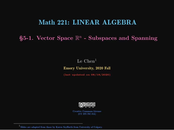 math 221 linear algebra