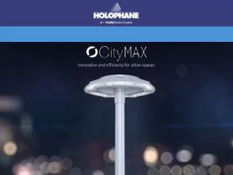 Innovation and efficiency for urban spaces  Innovation and efficiency for urban spaces.  A modern