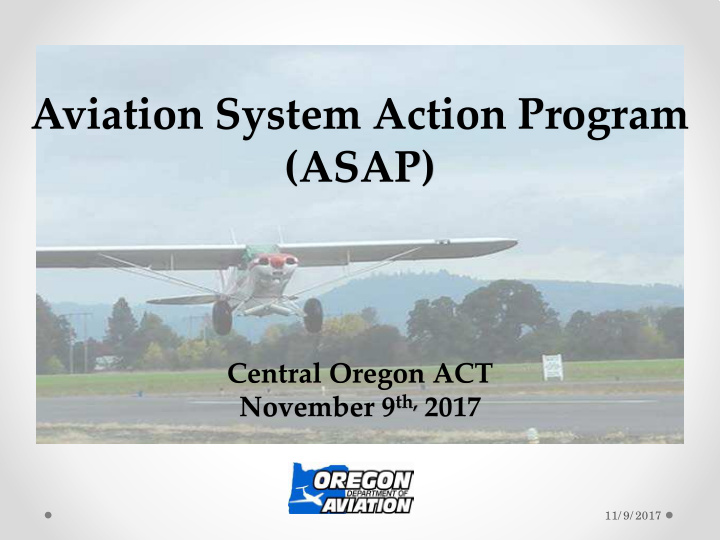 aviation system action program asap