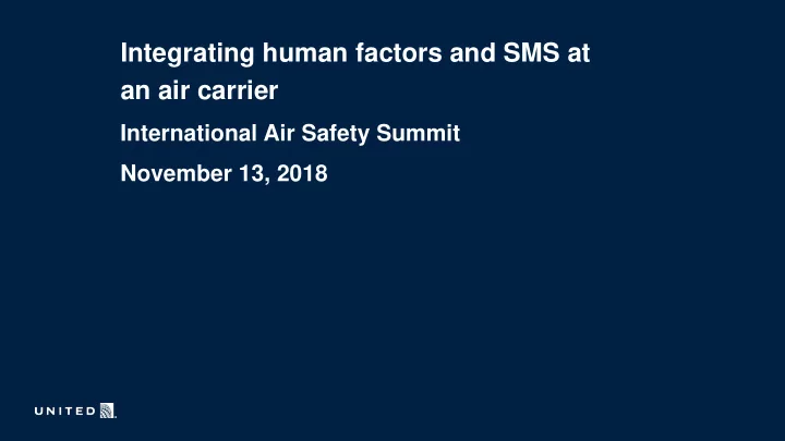 an air carrier