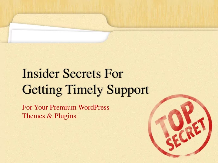 getting timely support