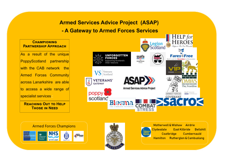 armed services advice project asap a gateway to armed