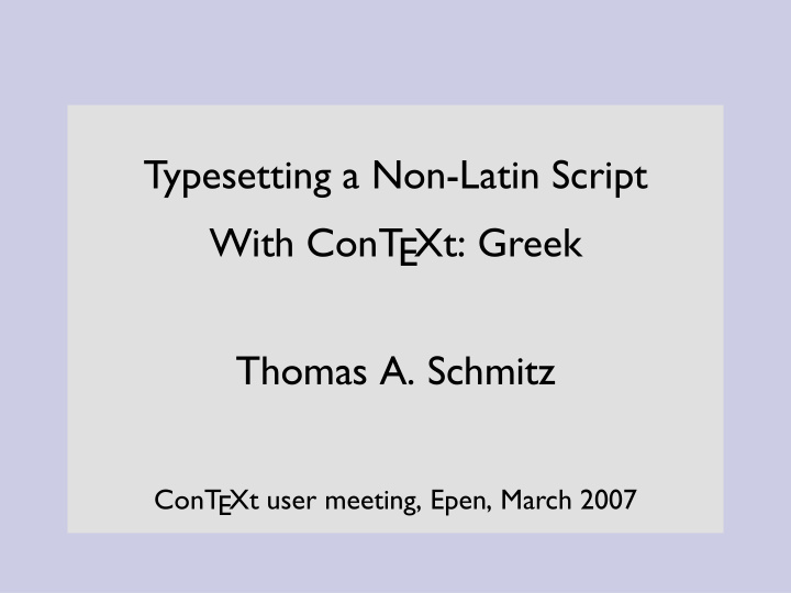 typesetting a non latin script with context greek thomas