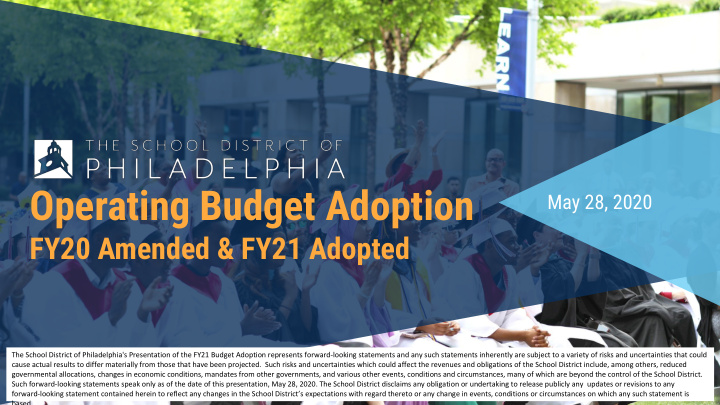 operating budget adoption