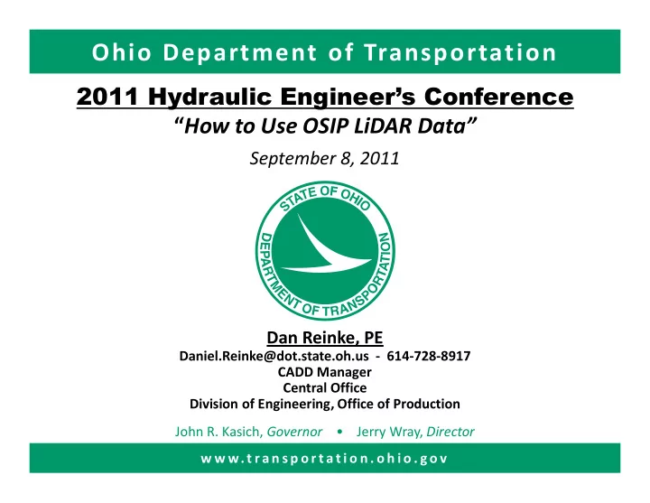 ohio department of transportation