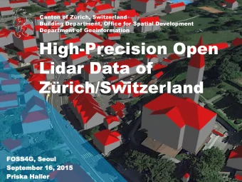 FOSS4G,  FOSS4G  , Seoul  Seoul  September  September 16, 2015  16, 2015  1  Prisk  Priska  a