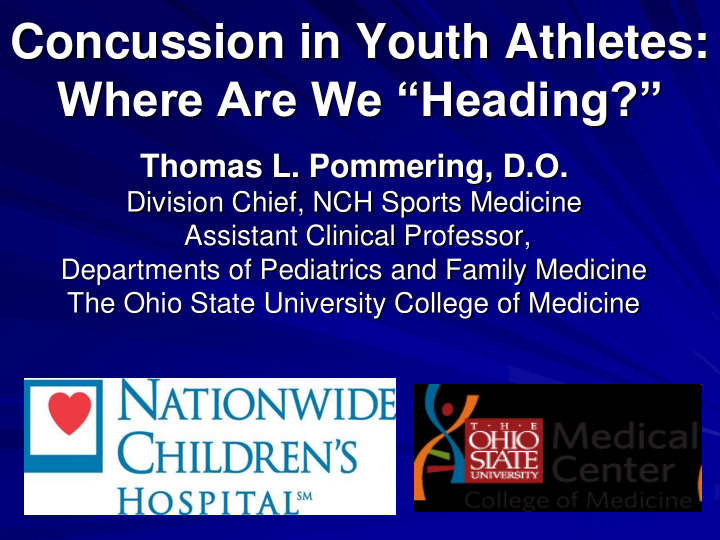 concussion in youth athletes
