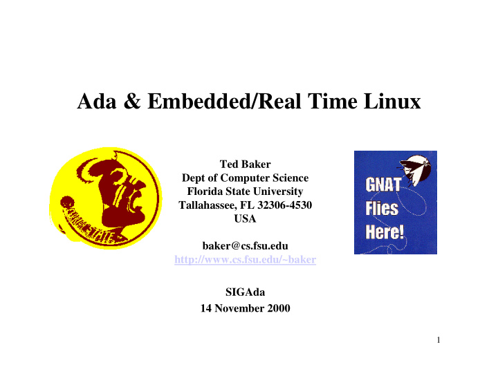 ada embedded real time linux