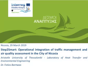Step2Smart: Operational integration of traffic management and  air quality assessment in the City