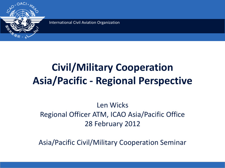 civil military cooperation asia pacific regional