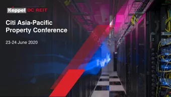 Citi Asia-Pacific  Property Conference  23-24 June 2020  Overview  2  First pure-play data centre