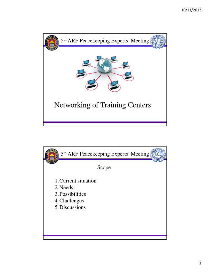 networking of training centers