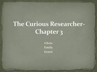 Emily  Grace  Important step in writing a research paper.  Rather than gathering books and