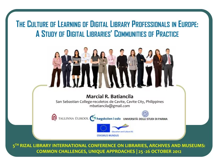 t he c ulture of l earning of d igital l ibrary p