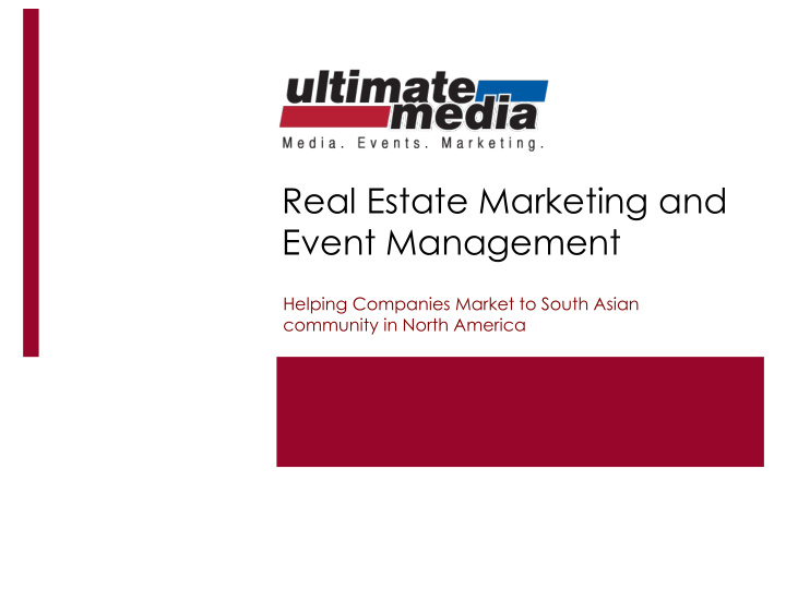real estate marketing and event management