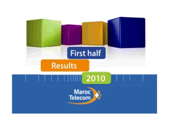 Business  Highlights  review  Financial  Outlook  results  First Half 2010 Results  2  Operating
