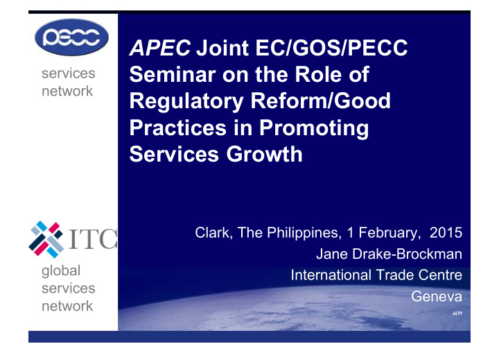 apec joint ec gos pecc seminar on the role of