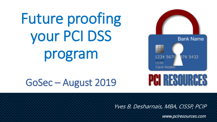 your pci i dss program