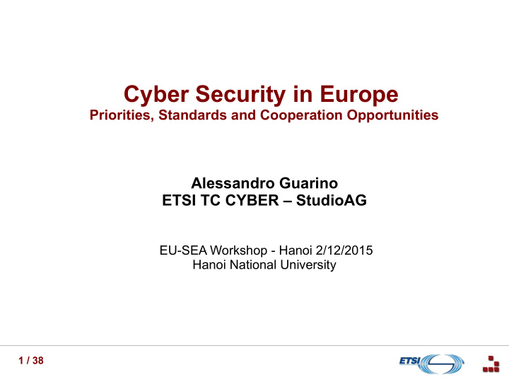 cyber security in europe