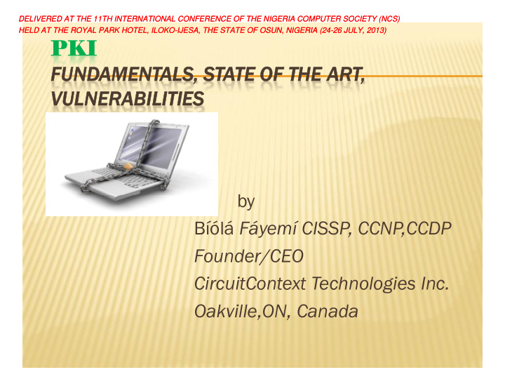 pki fundamentals state of the art vulnerabilities
