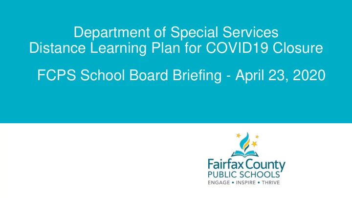fcps school board briefing april 23 2020 discussion items