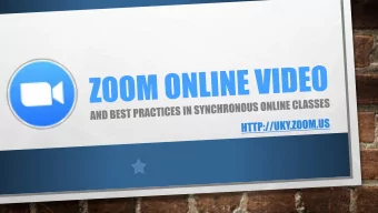 WHAT IS ZOOM?  ONLINE VIDEO  CONFERENCING TOOL  SIMILAR TO SKYPE,  ADOBE CONNECT,  GOOGLE HANGOUTS