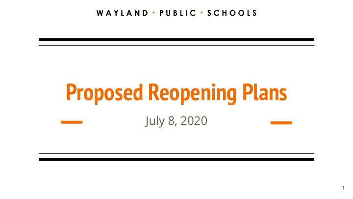 proposed reopening plans